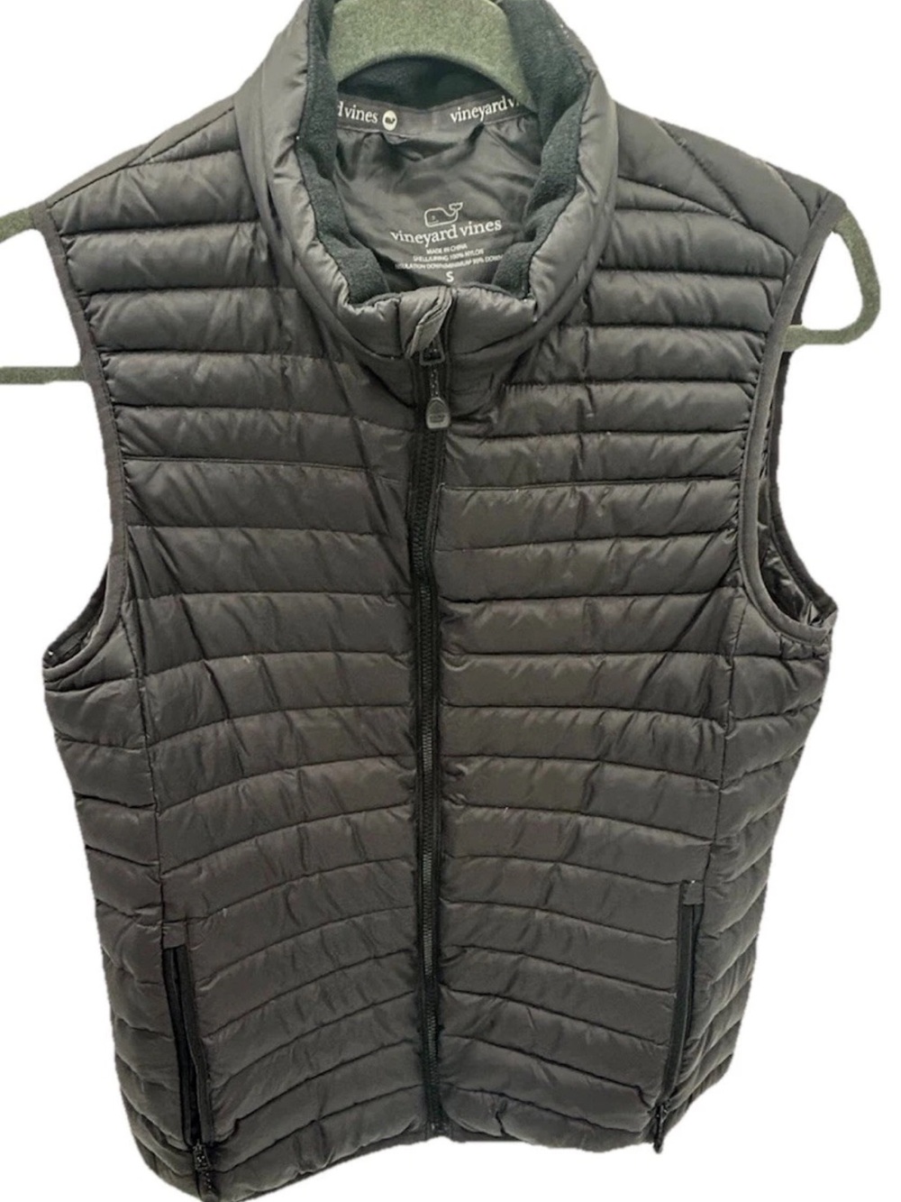 Vineyard Vines Men's Black Quilted Packable Vest